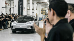 First Faraday Future FF 91 production vehicle built